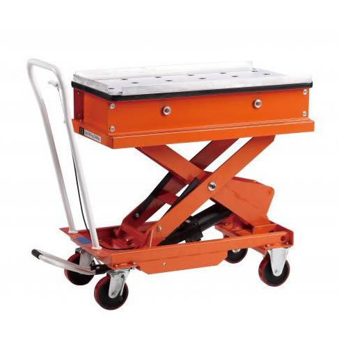 冠航牌滾珠式腳踏/電動(dòng)升降平臺貨物搬運(yùn)車